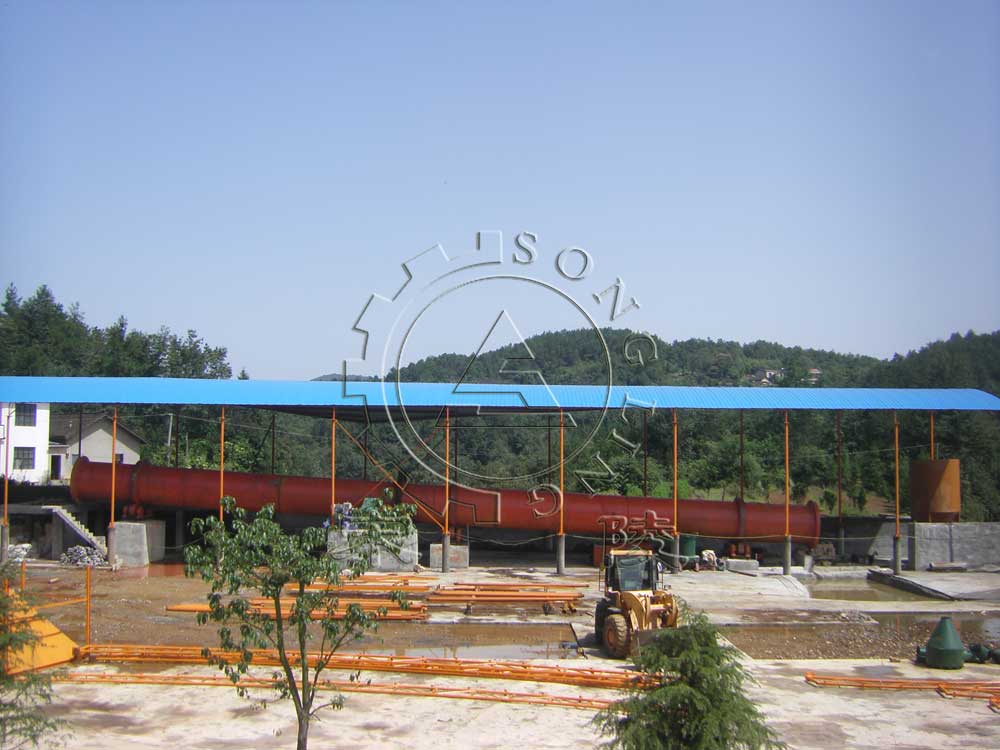 回轉窯安裝設備現場